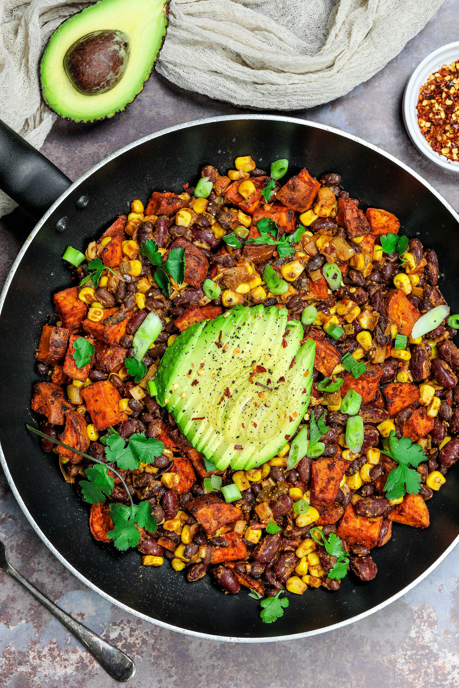 Mexican Bean and Sweet Potato Hash - Nadia's Healthy Kitchen