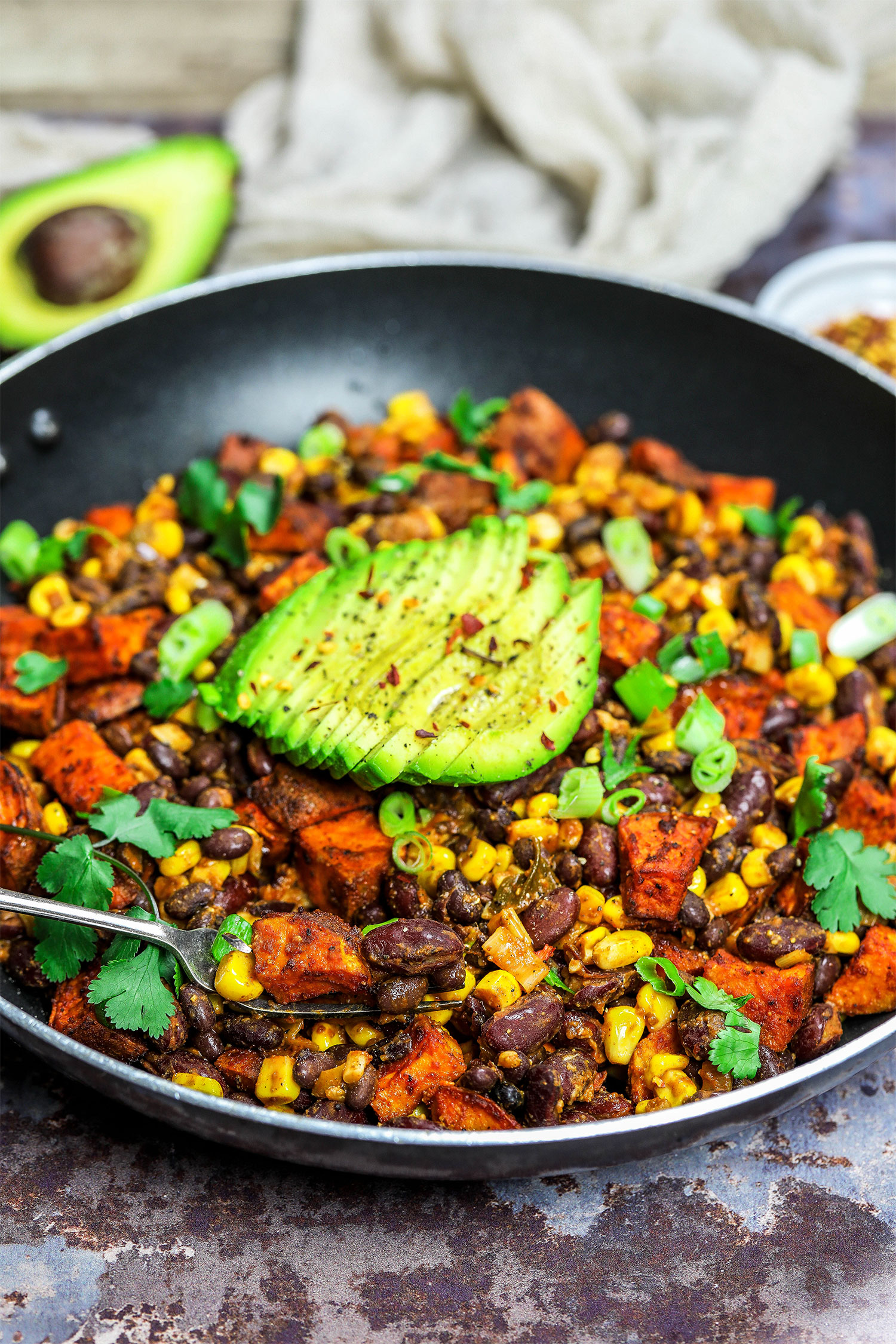 Mexican Bean and Sweet Potato Hash - Nadia's Healthy Kitchen