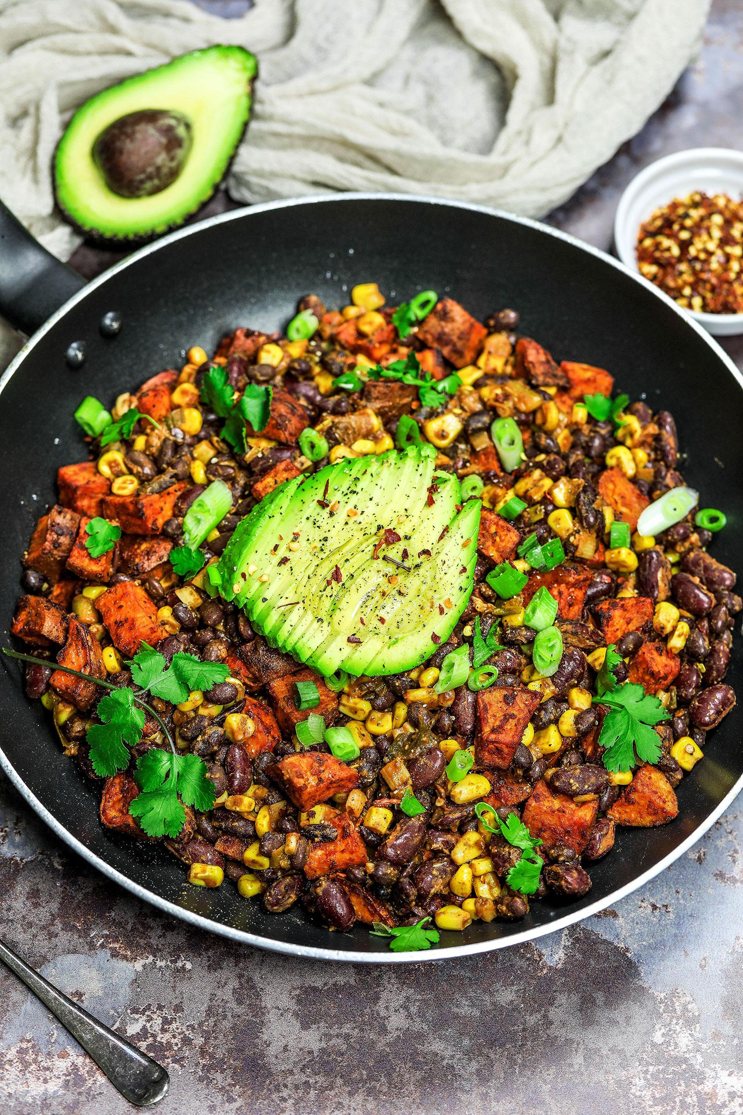 Mexican Bean and Sweet Potato Hash - Nadia's Healthy Kitchen