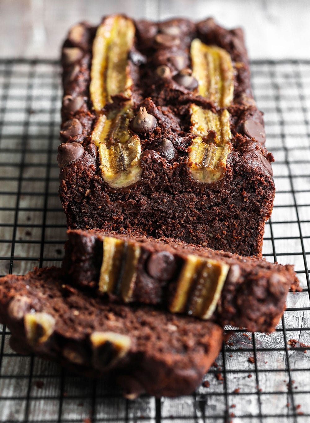 Vegan Chocolate Banana Bread