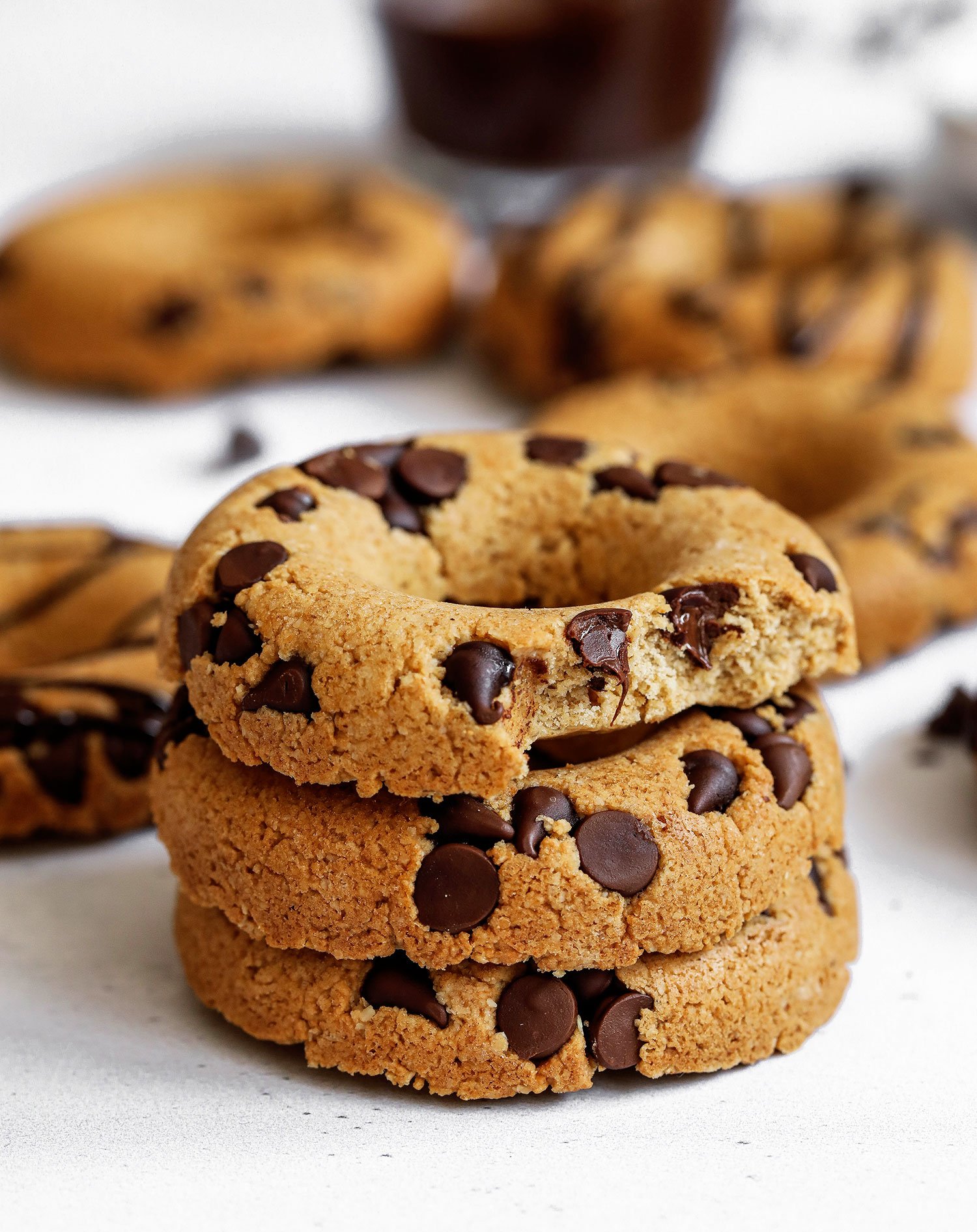 Chocolate Chip Doughnut Cookies - Vegan & Gluten-free - Nadia's Healthy ...