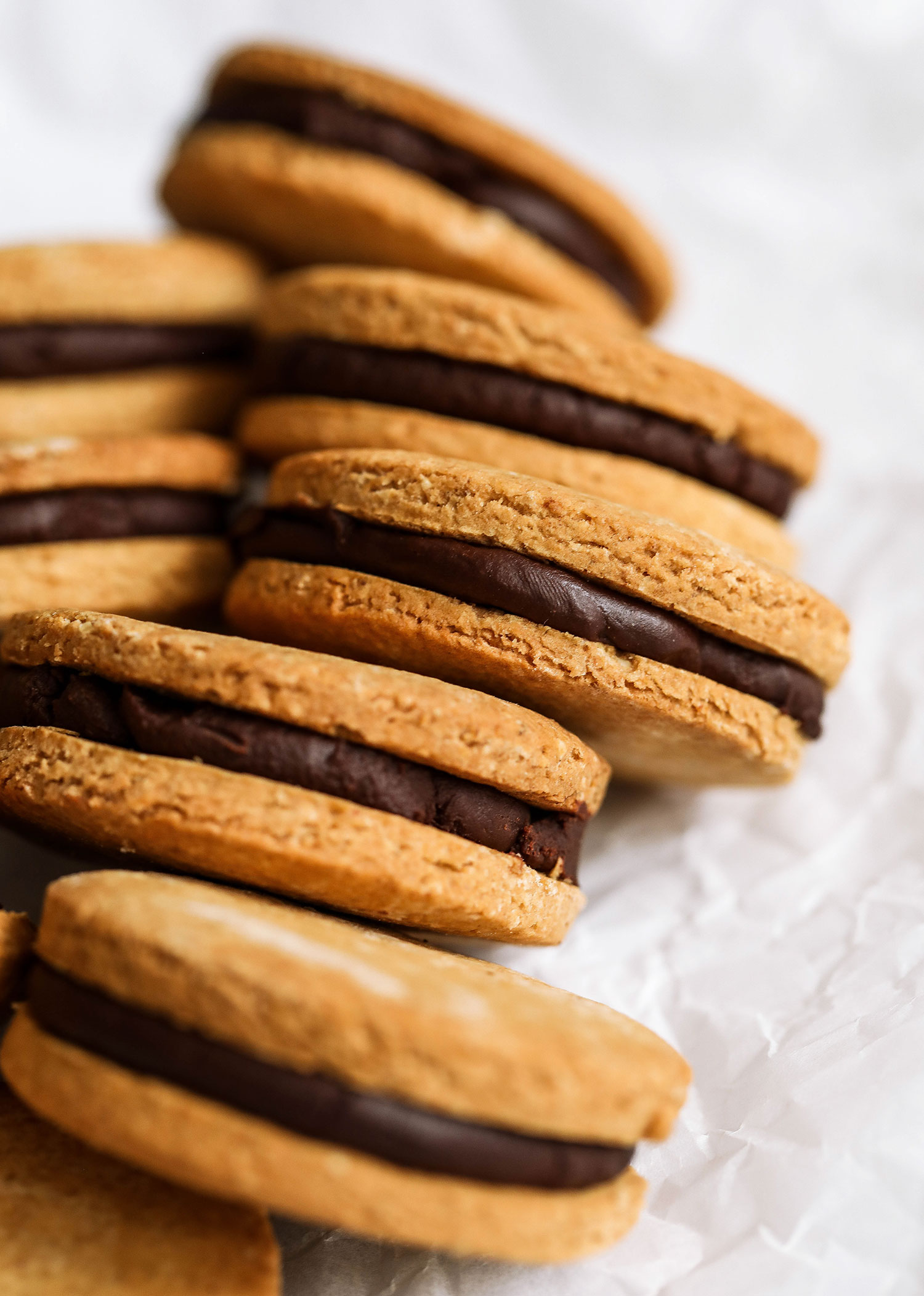 Vanilla Chocolate Sandwich Cookies Nadia's Healthy Kitchen