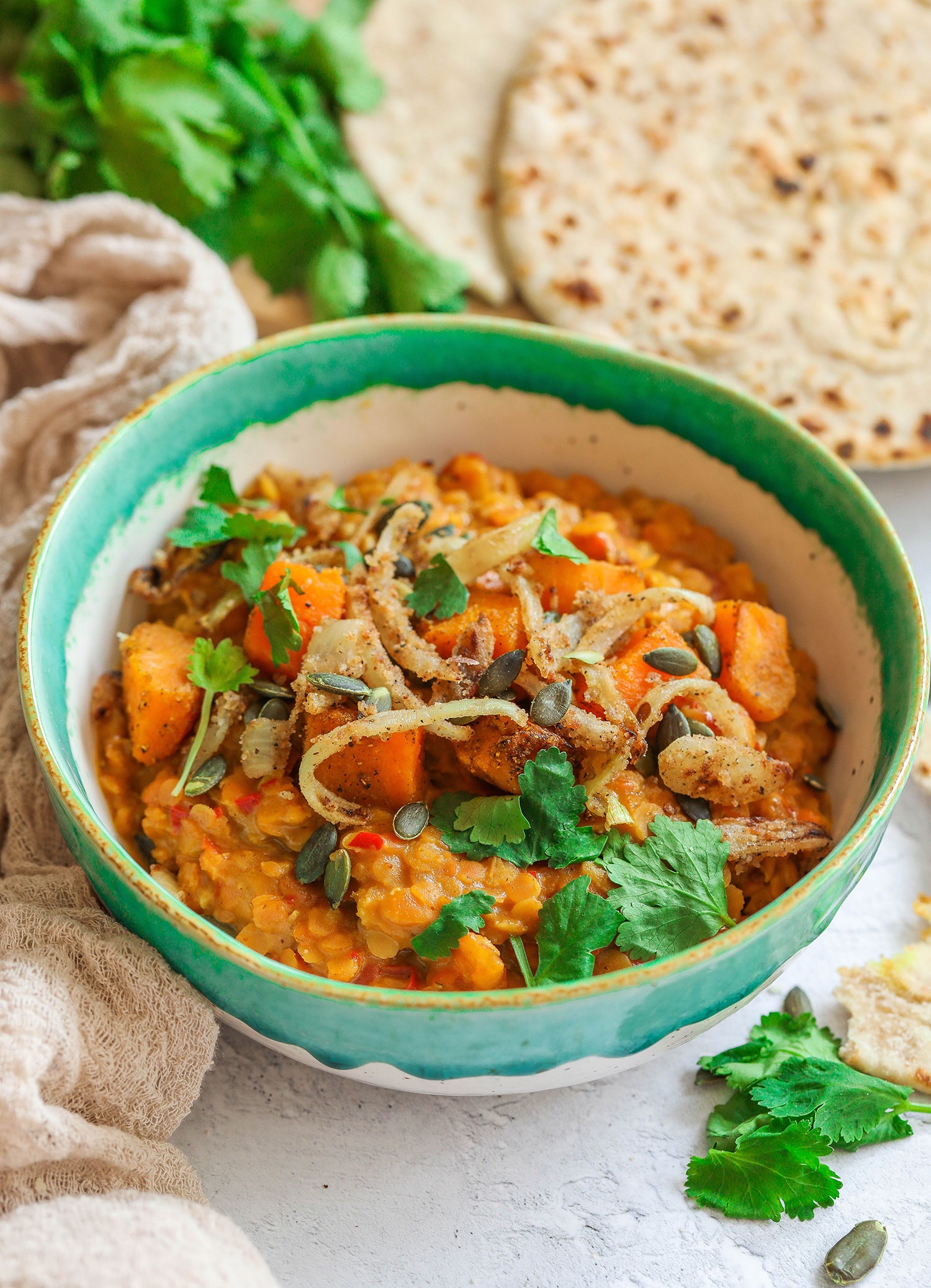 HelloFresh Review - Coconut Dal with Roasted Butternut Squash - Nadia's ...