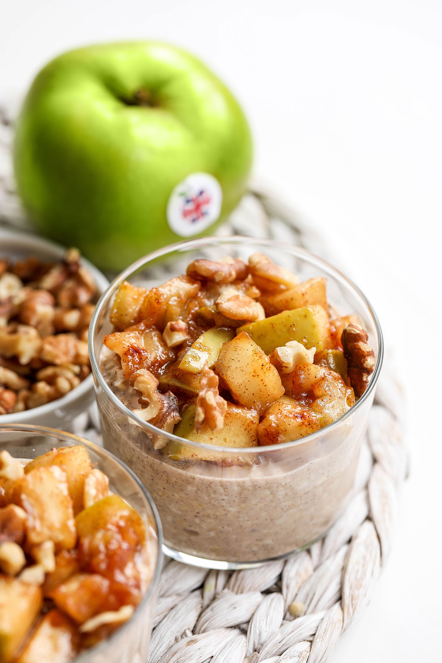 Bramley Apple Overnight Oats - Nadia's Healthy Kitchen