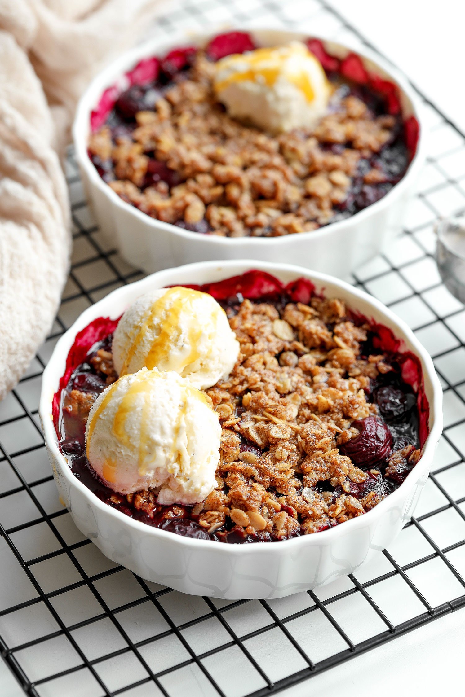 Vegan Gluten-free Blueberry Crumble - Nadia's Healthy Kitchen