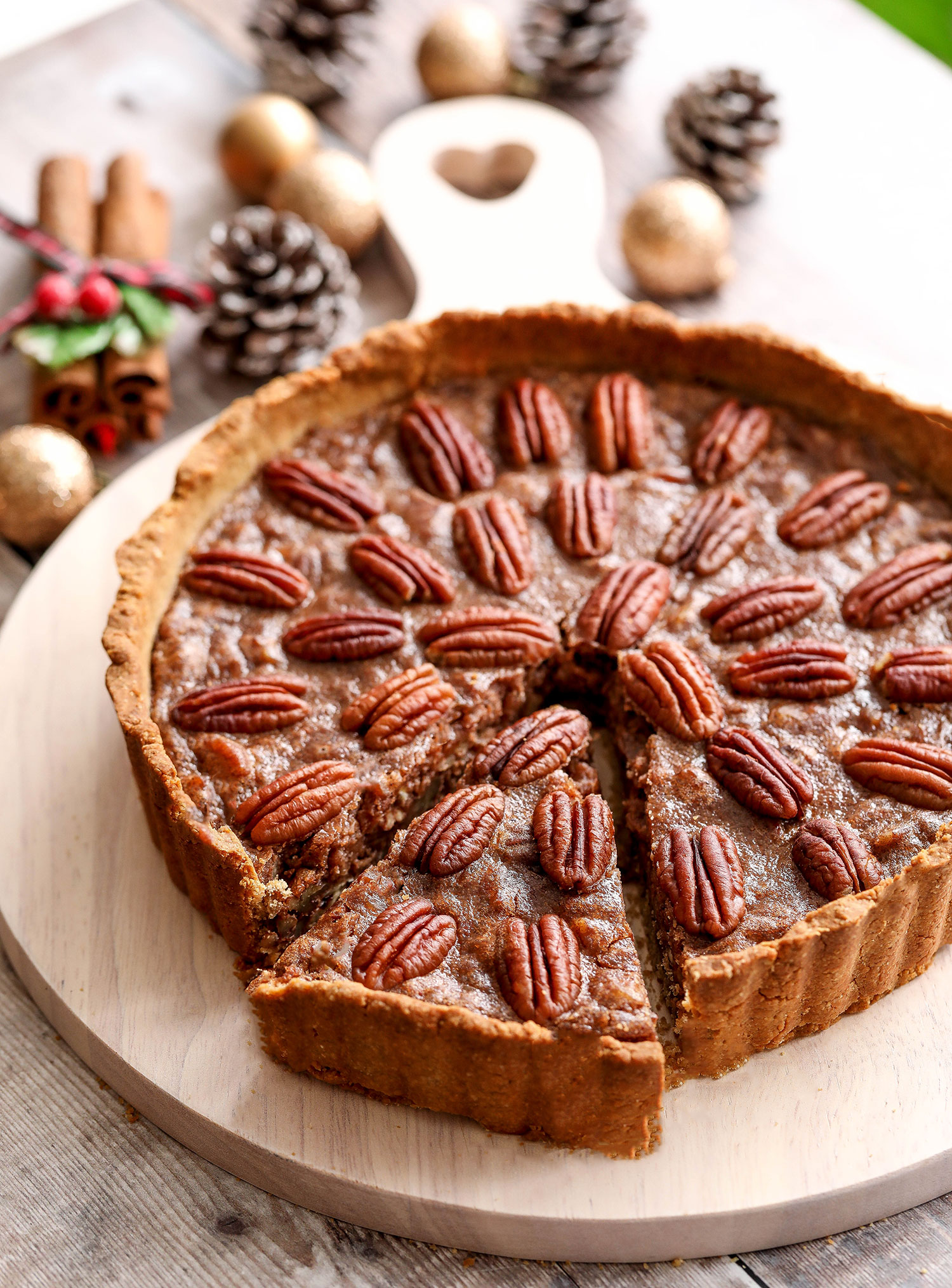 Vegan Gluten Free Spiced Pecan Pie Nadia S Healthy Kitchen