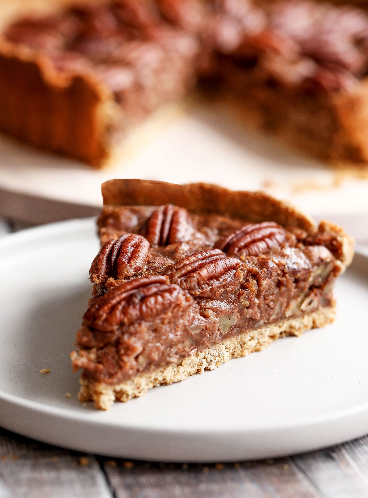 Vegan Gluten Free Spiced Pecan Pie Nadia S Healthy Kitchen