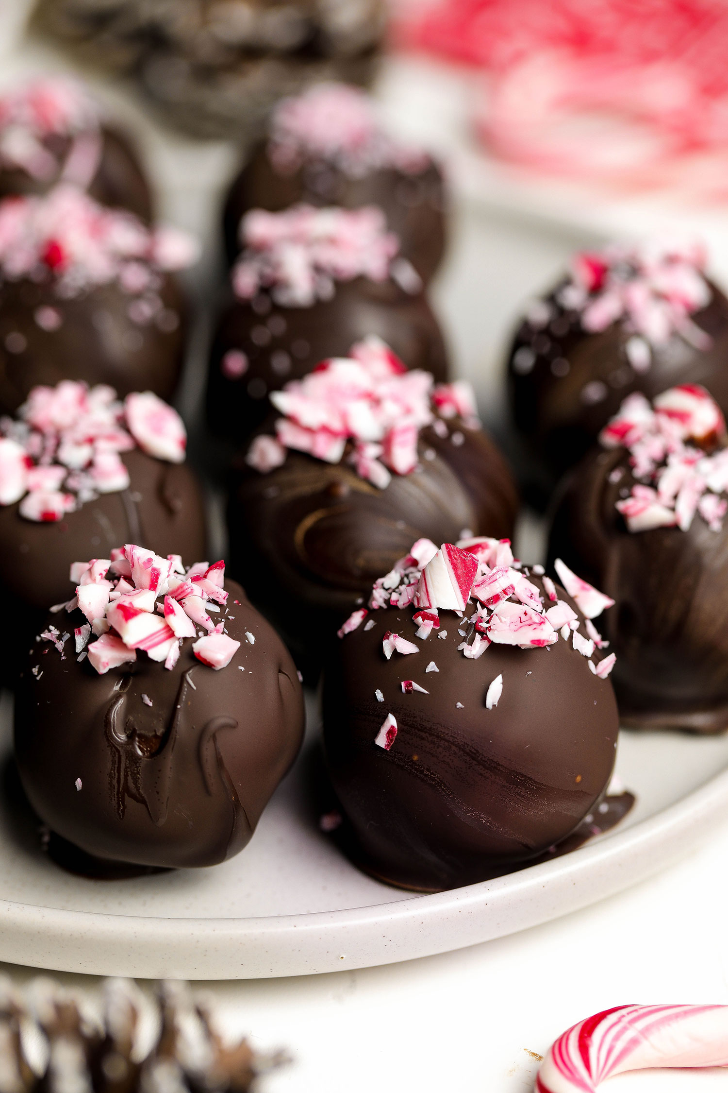 Vegan Peppermint Chocolate Truffles Nadias Healthy Kitchen 8784