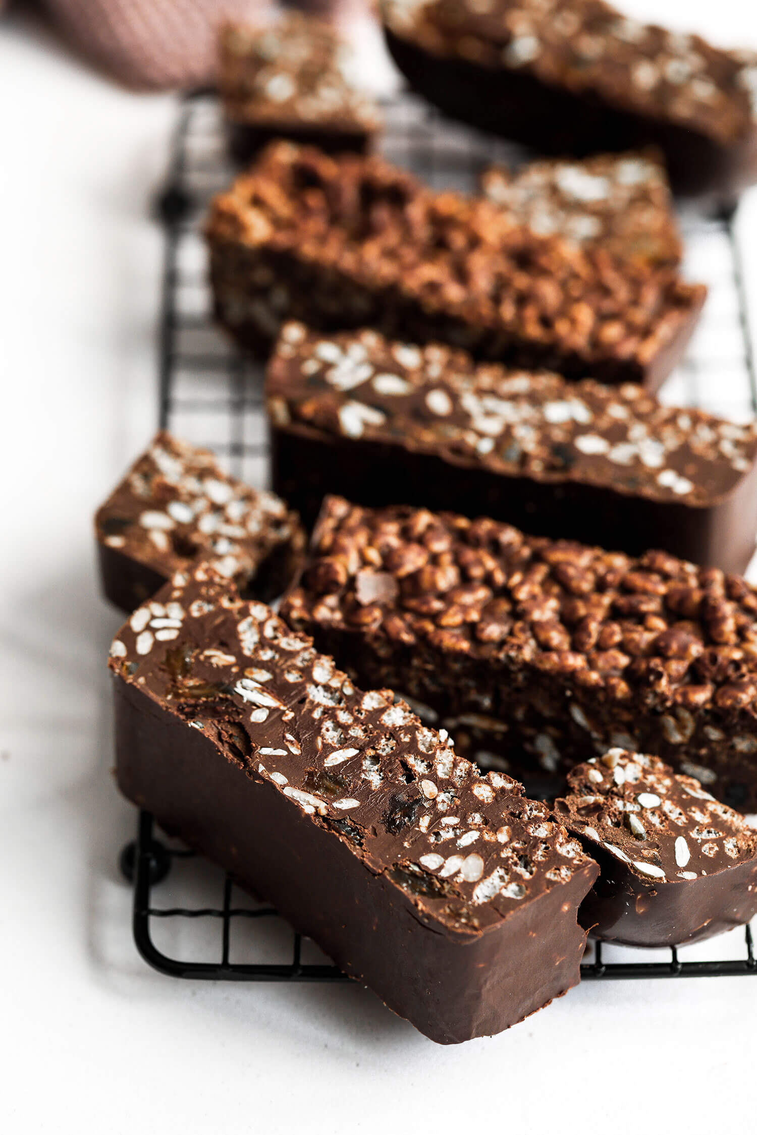 Vegan Chocolate Crunch Bars UK Health Blog Nadia's