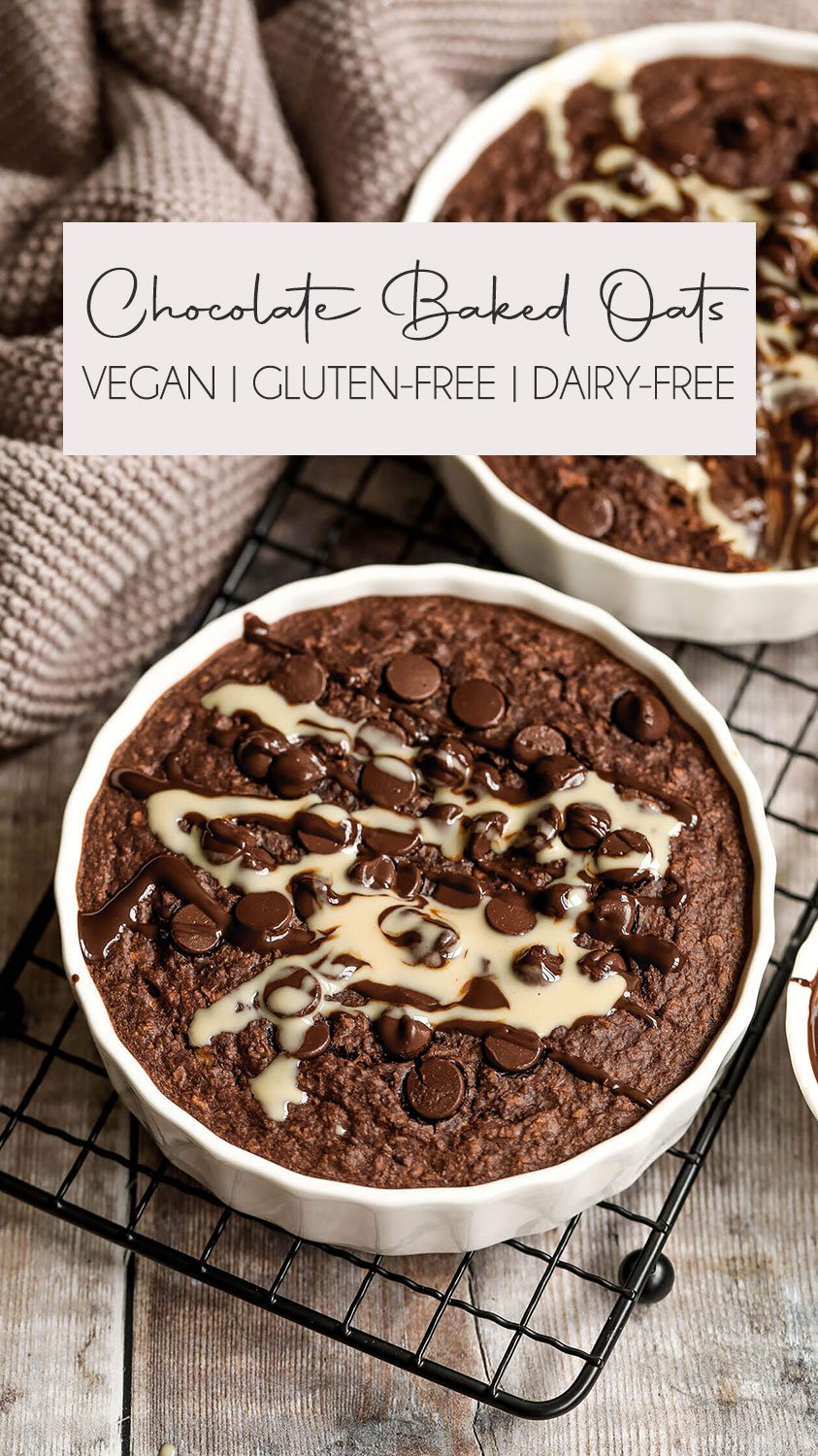 Vegan Gluten-free Baked Chocolate Oats