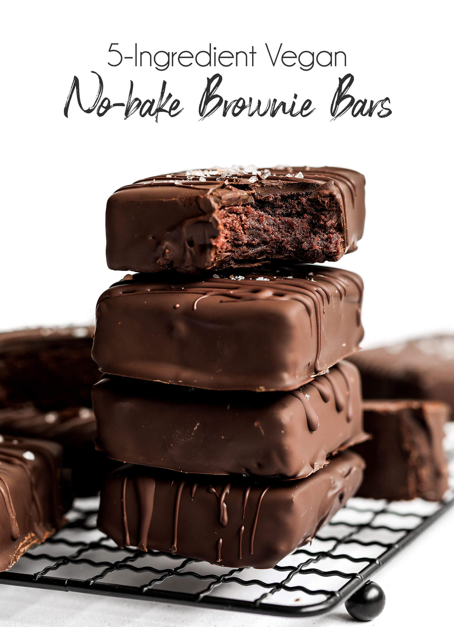 5-Ingredient Flourless Brownies - The BakerMama