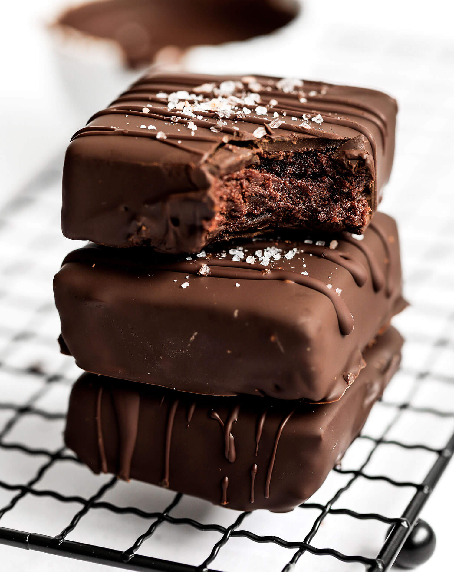 5-Ingredient No-Bake Chocolate Covered Brownies