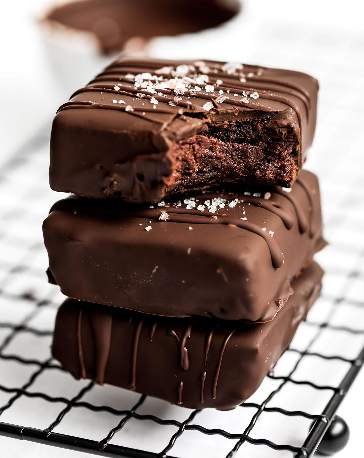 5-Ingredient No-Bake Chocolate Covered Brownies