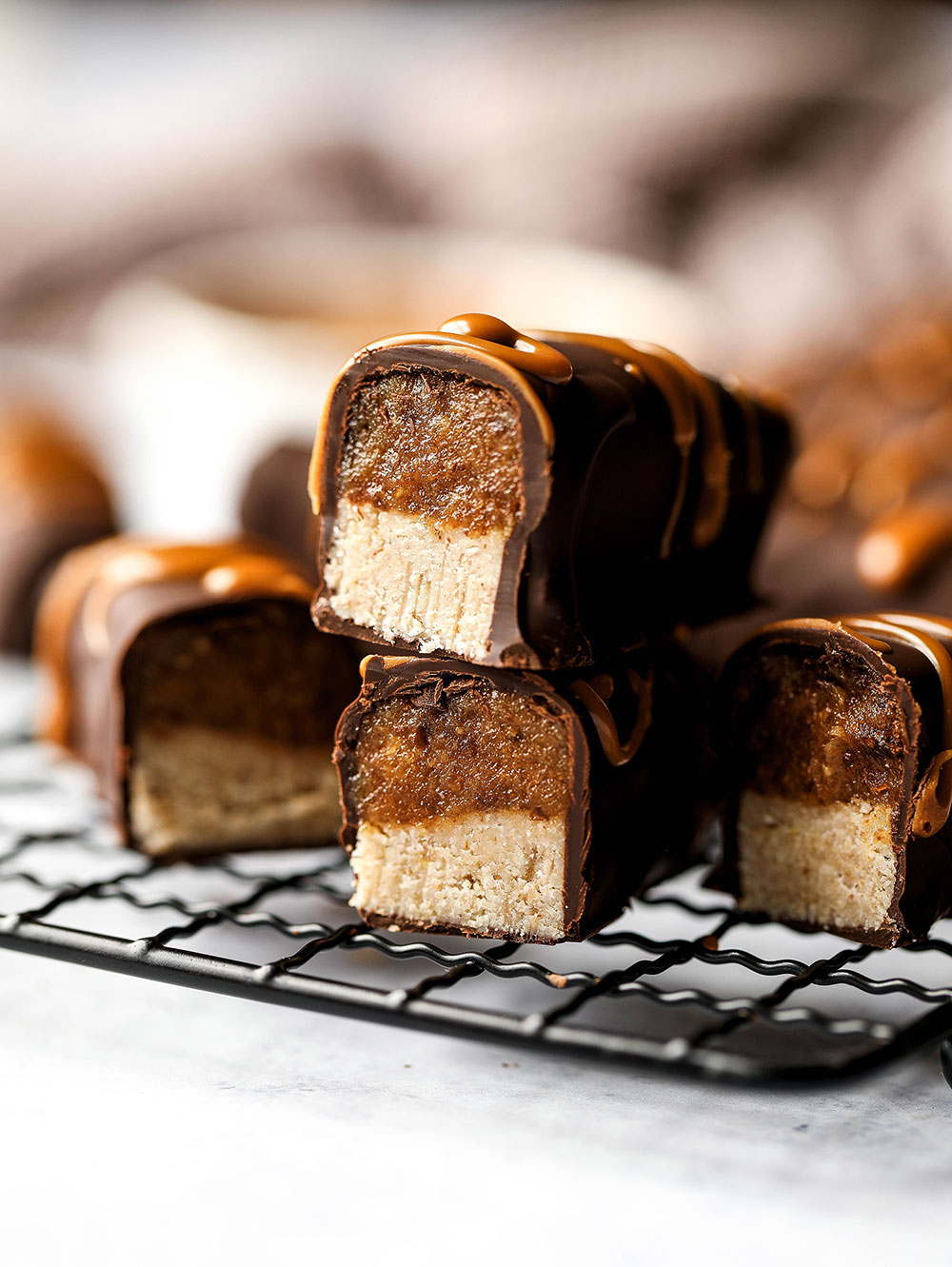 Healthy Twix Bars