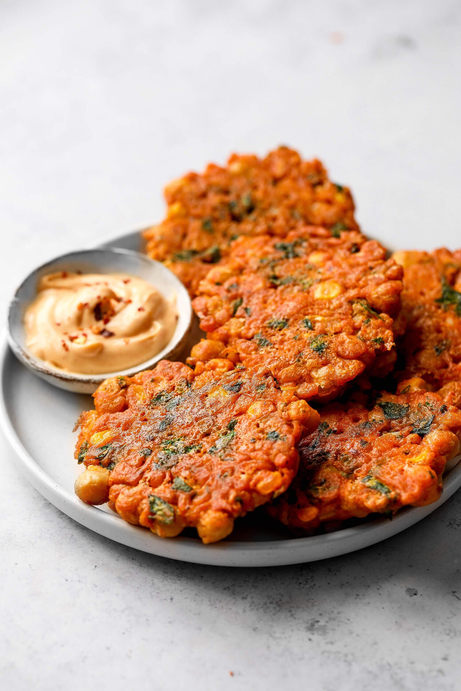 Vegan Chickpea Sweetcorn Fritters (Healthy)