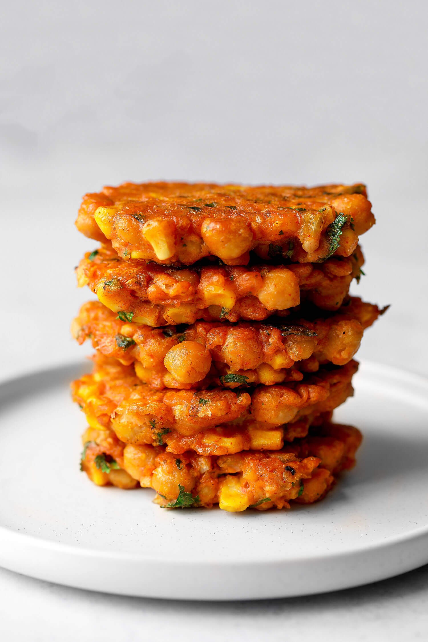 Vegan Chickpea Sweetcorn Fritters (Healthy)