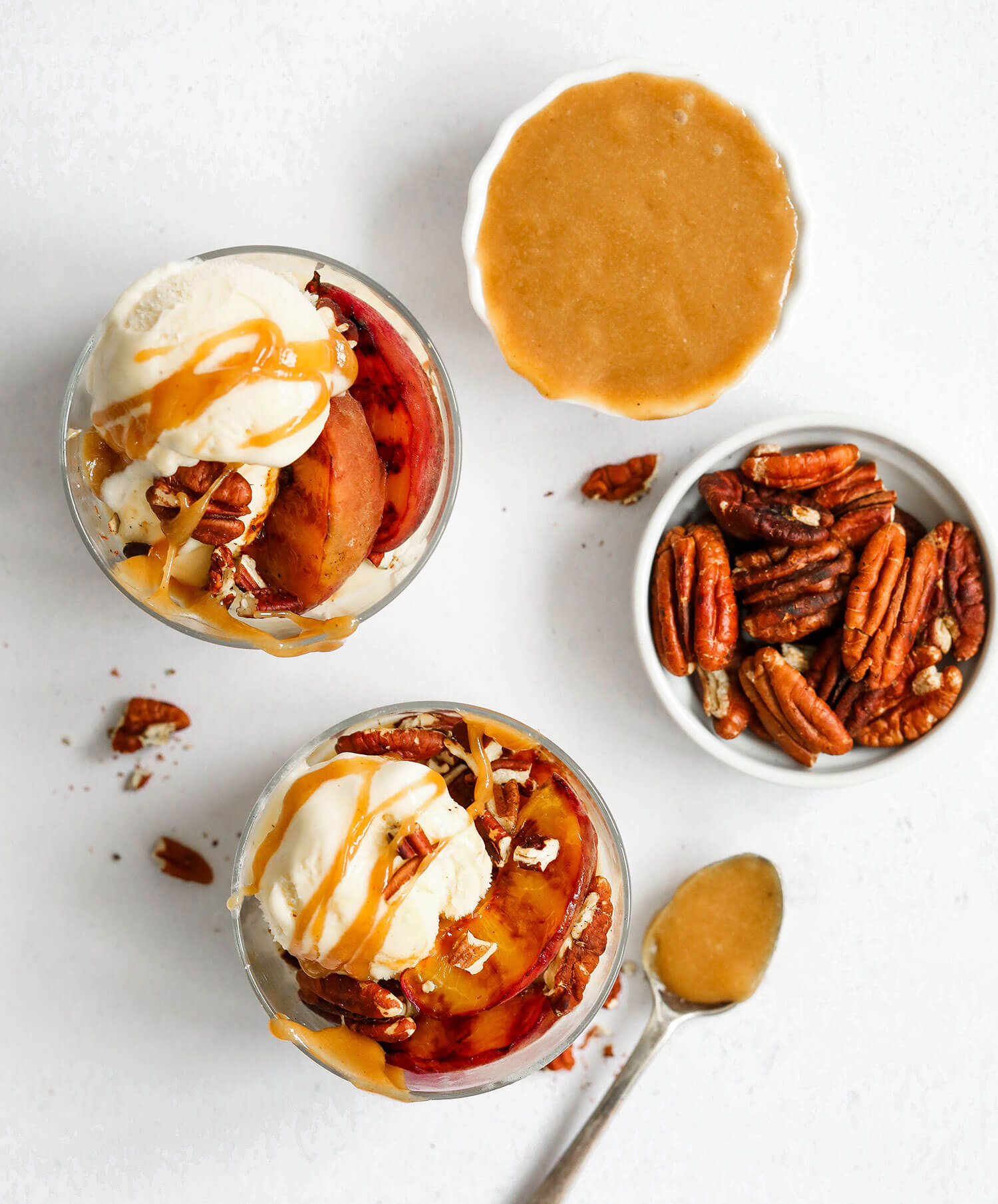 Vegan Grilled Peach Sundae Nadias Healthy Kitchen 6868