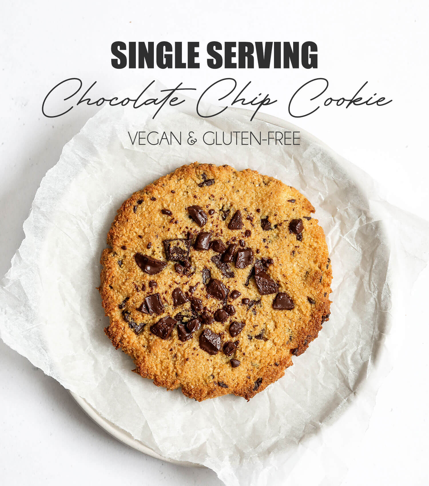 Single Serve Chocolate Chip Cookie - Homemade In The Kitchen