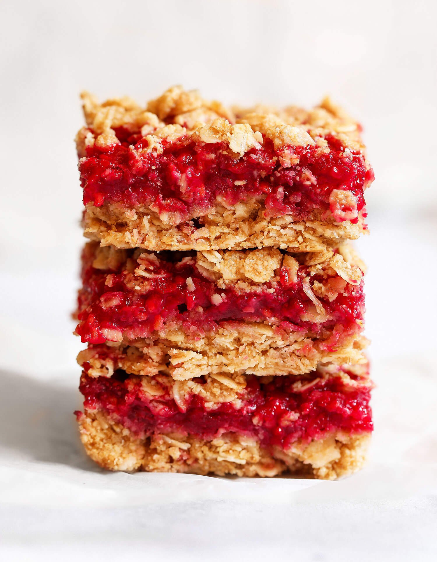 Vegan Glutenfree Raspberry Oat Bars Nadia's Healthy Kitchen