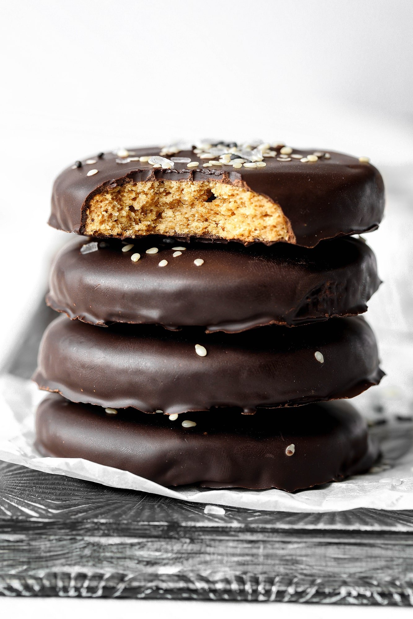 Chocolate Covered Tahini Cookies - Nadia's Healthy Kitchen