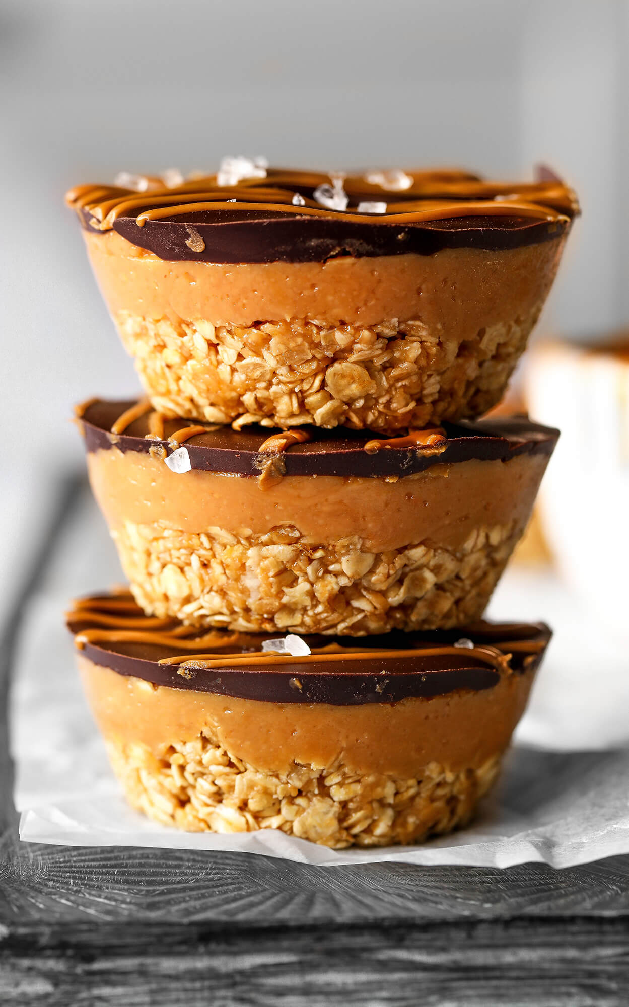 Peanut Butter Chocolate Oat Cups No Bake Vegan Gluten Free