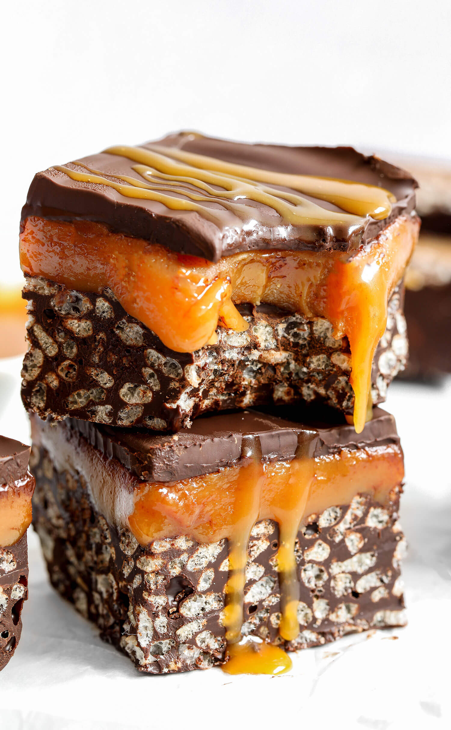 Vegan Caramel Crunch Bars UK Health Blog Nadia's