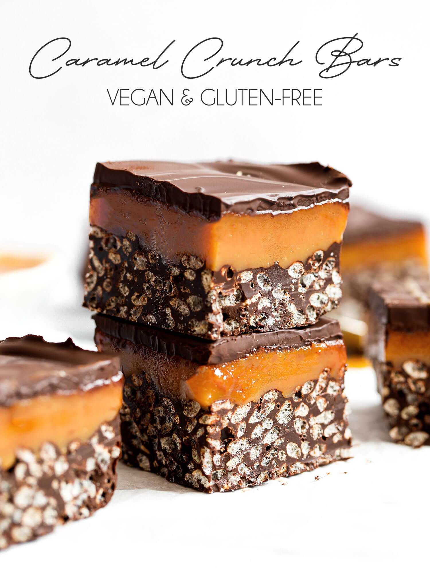 Vegan Caramel Crunch Bars Nadias Healthy Kitchen 7485