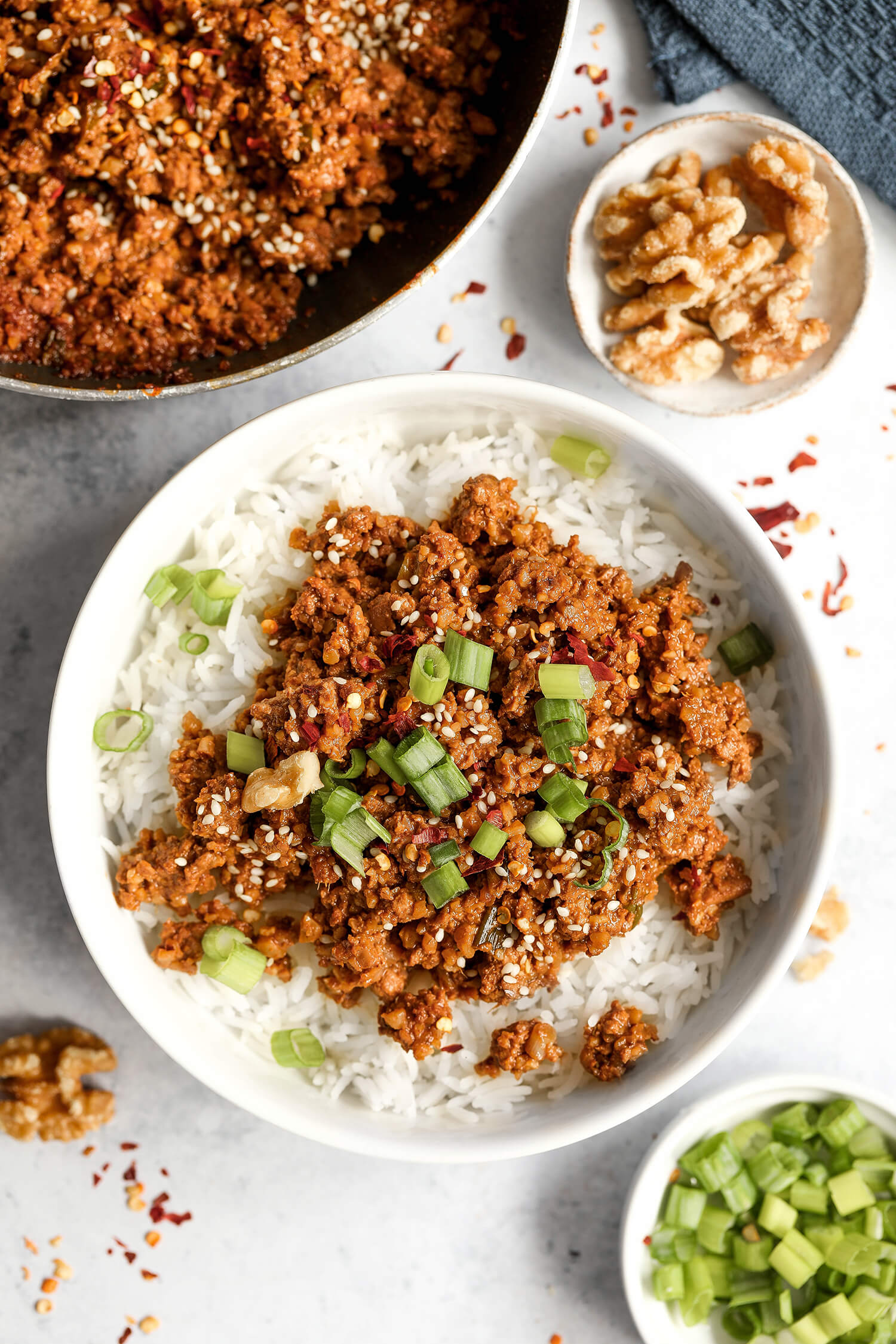 Korean California Walnut Bowl - Nadia's Healthy Kitchen