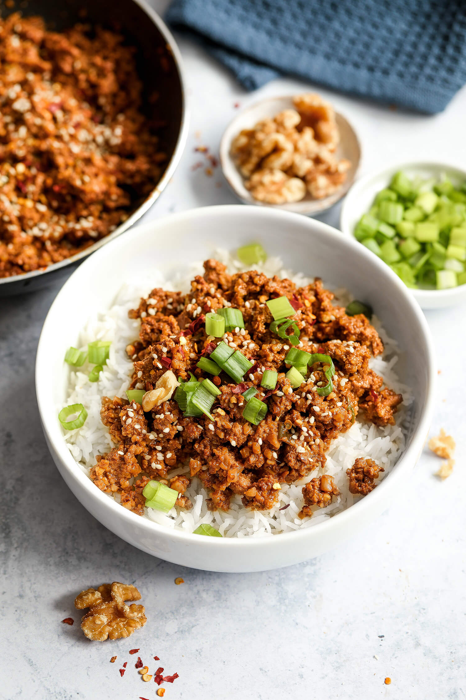 Korean California Walnut Bowl - Nadia's Healthy Kitchen