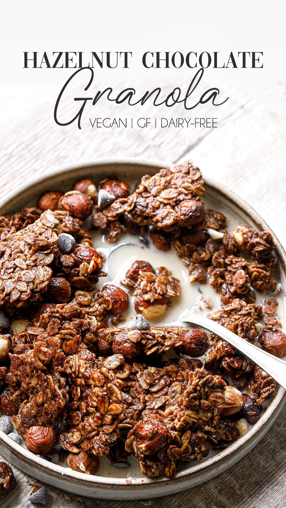 Vegan & Gluten-free Chocolate Hazelnut Granola