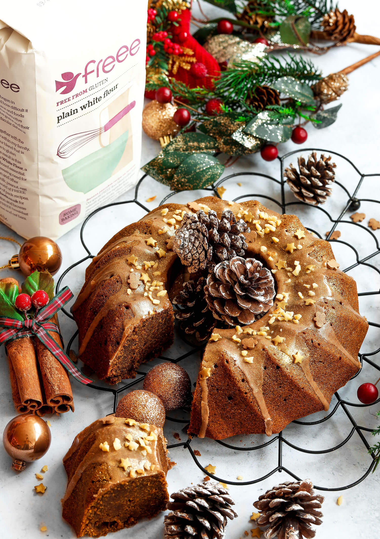 Gluten-Free Gingerbread House Recipe (Bundt Cake) 