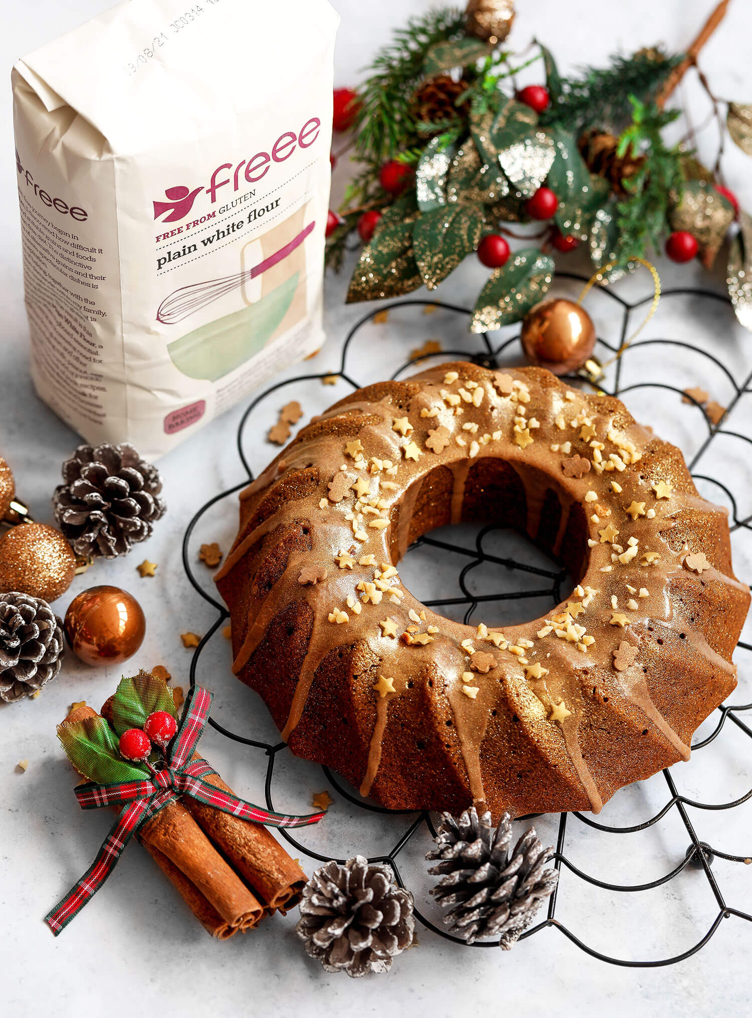 Gluten-Free Gingerbread House Recipe (Bundt Cake) 