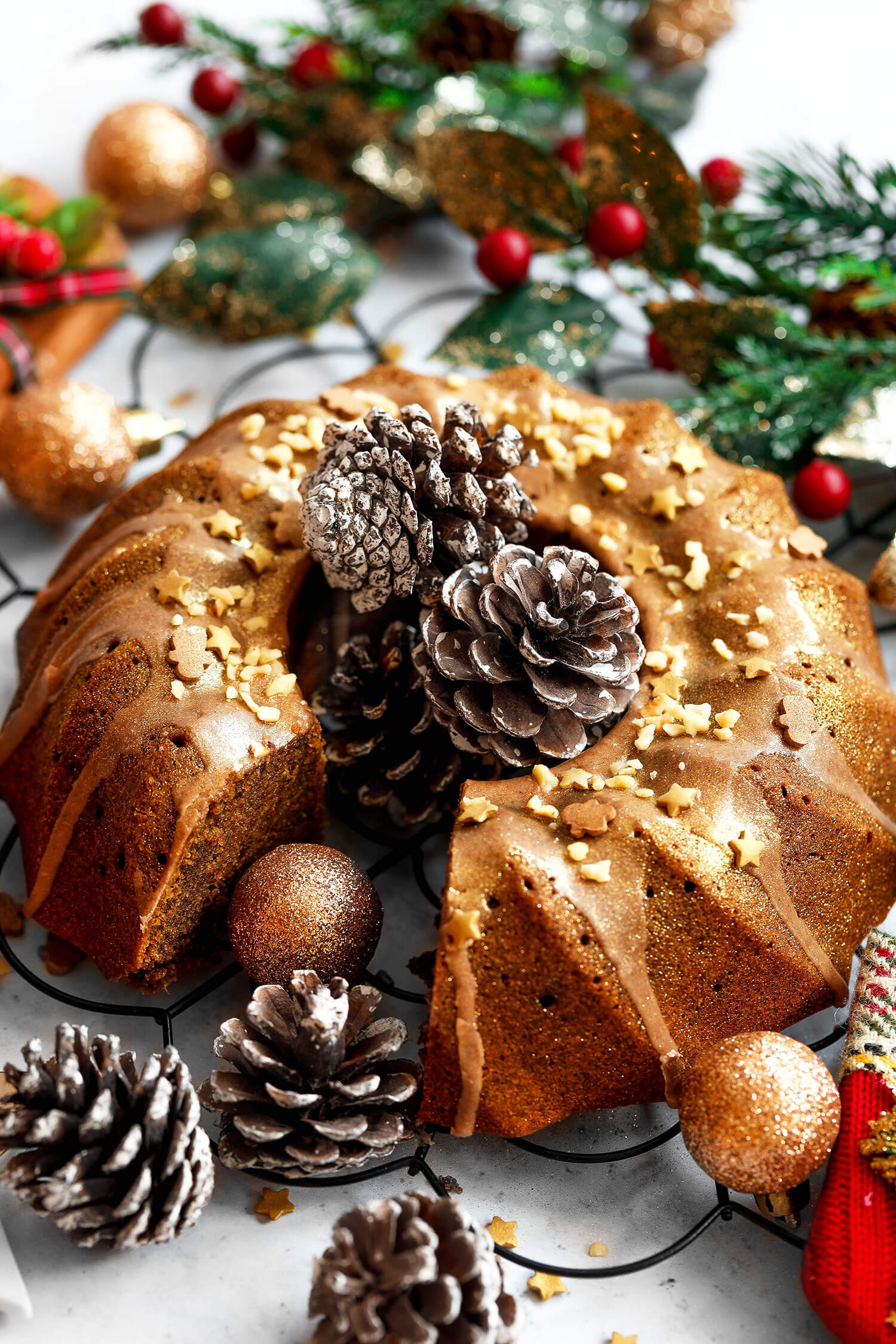 Gluten-Free Gingerbread Bundt Cake - A Dash of Megnut