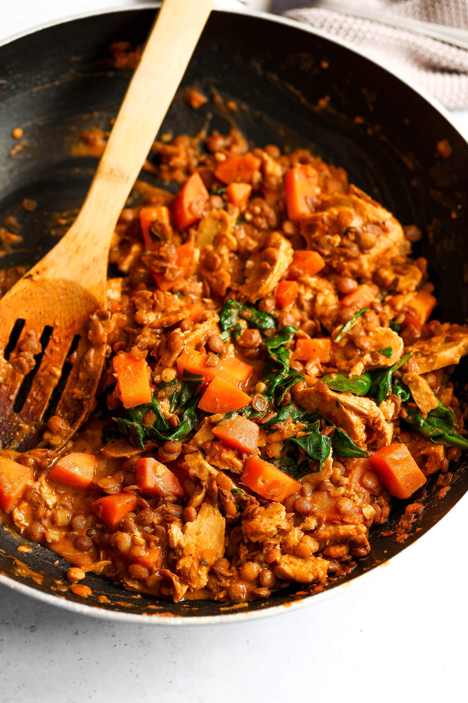 HelloFresh Review - Creamy Lentils and Plant Based Chicken - Nadia's ...