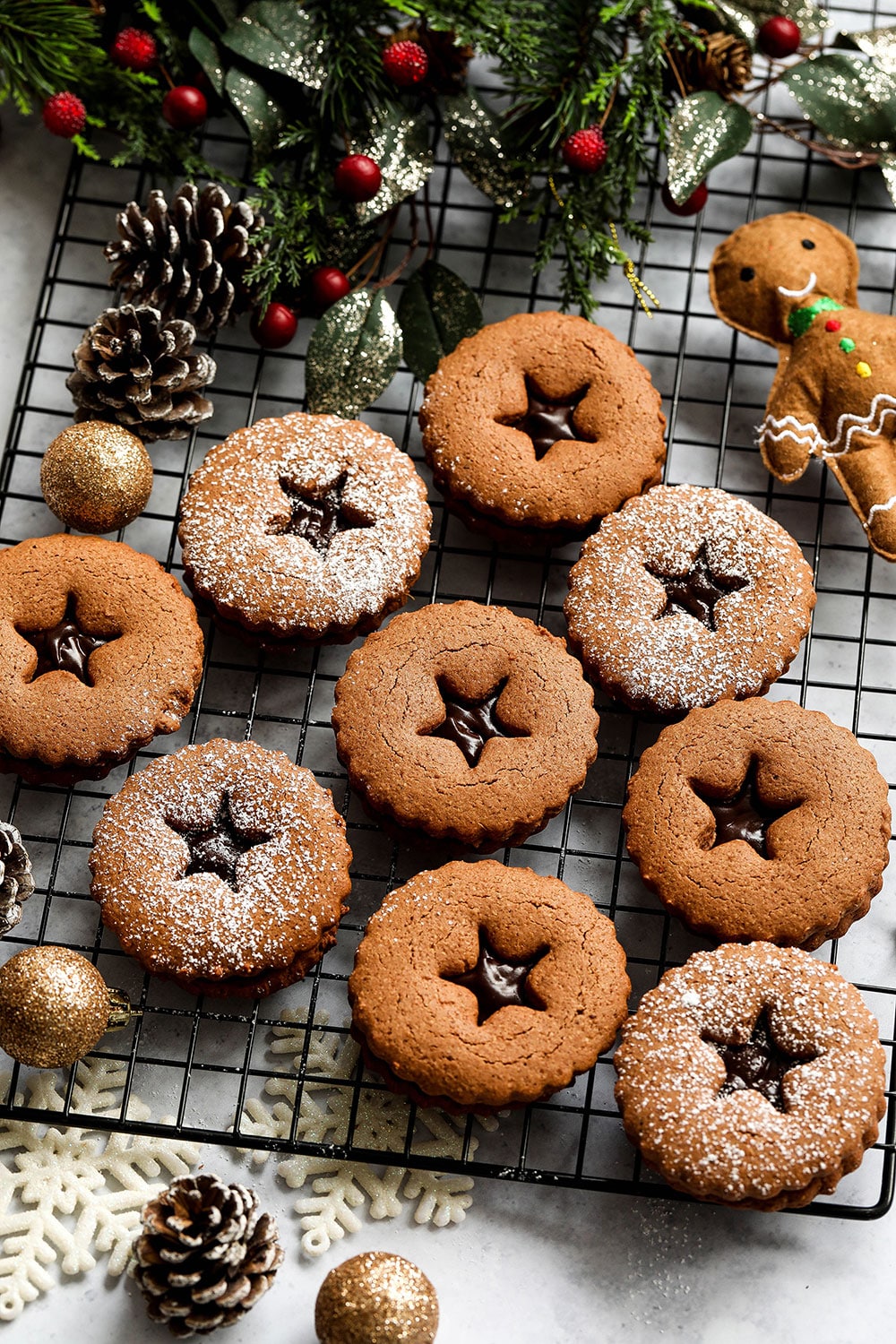 Gingerbread Ganache Cookies