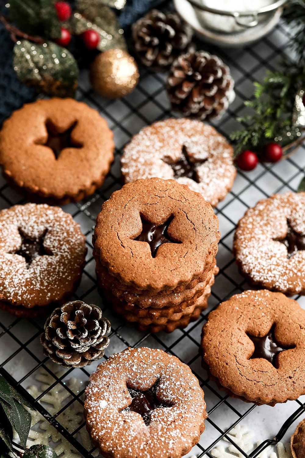 Gingerbread Ganache Cookies