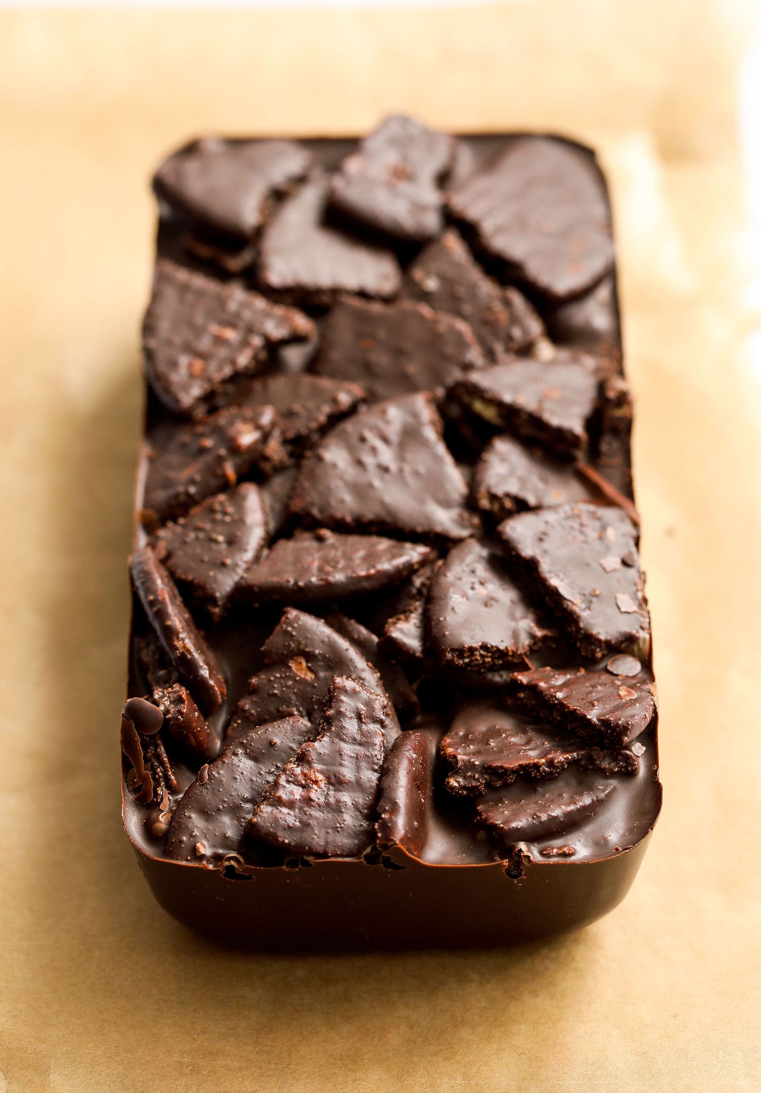 No-Bake Vegan Chocolate Biscuit Cake - Nadia's Healthy Kitchen