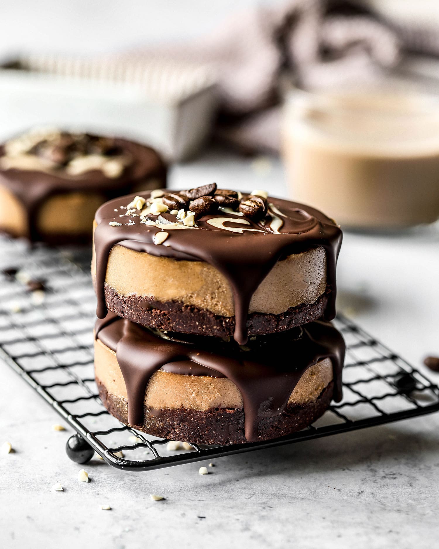 Mini Coffee Cheesecakes