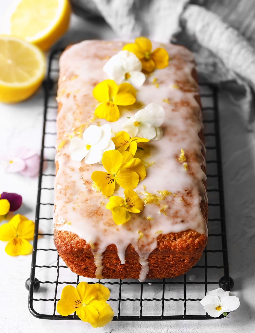 Easy Vegan Lemon Drizzle - Project Vegan Baking