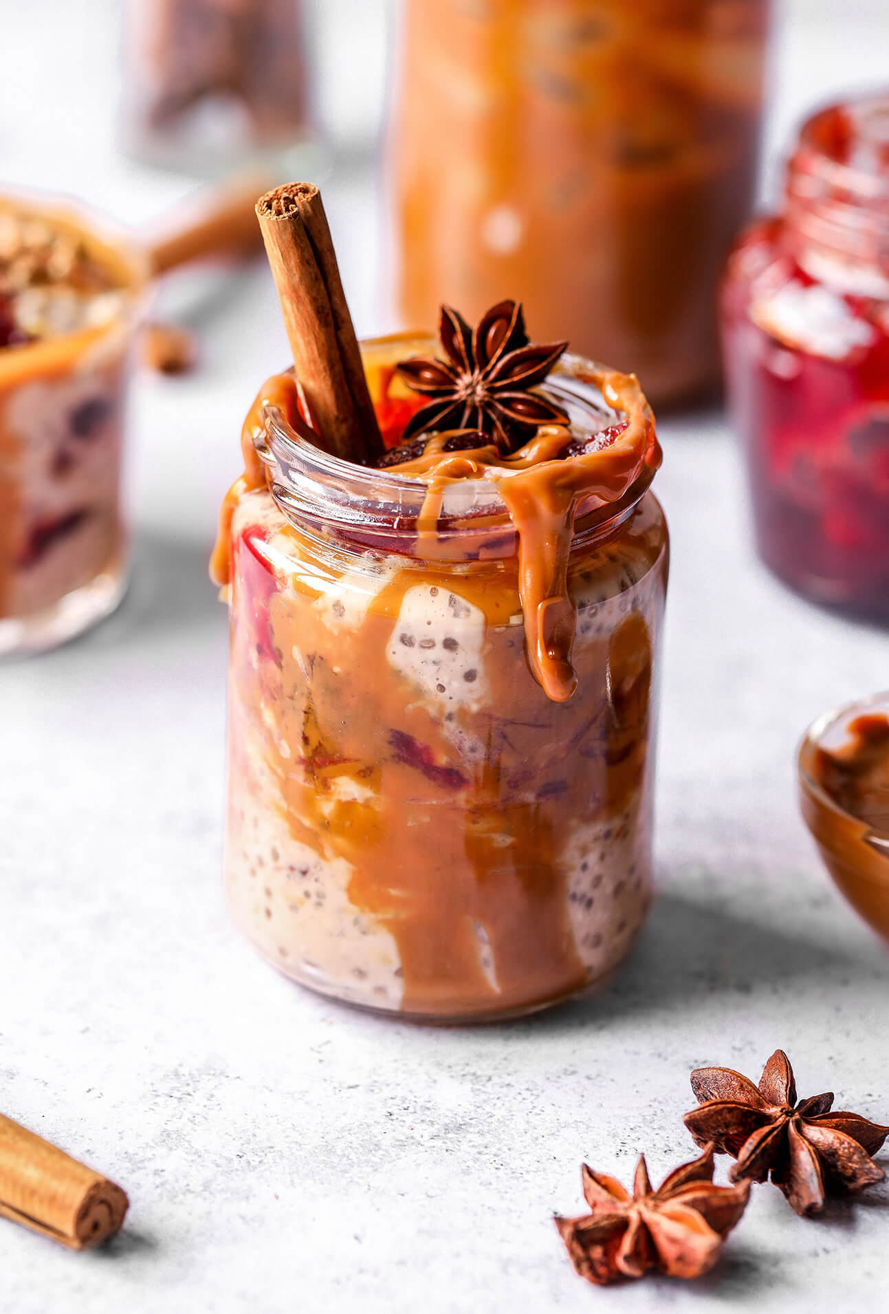 Cranberry Biscoff Overnight Oats
