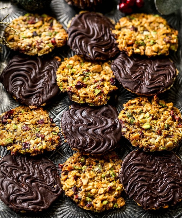 Vegan & Gluten-free Florentines (easy Festive Cookies)