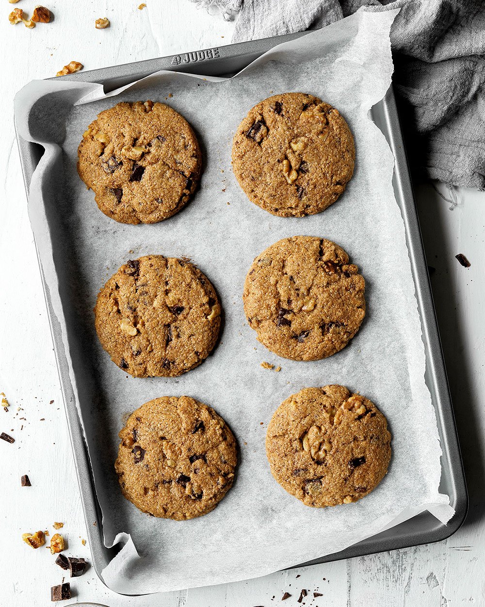 Oat Flour Chocolate Chip Cookies