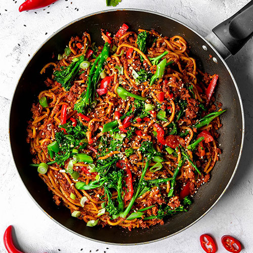 Vegan Chilli Garlic Stir Fry Noodles