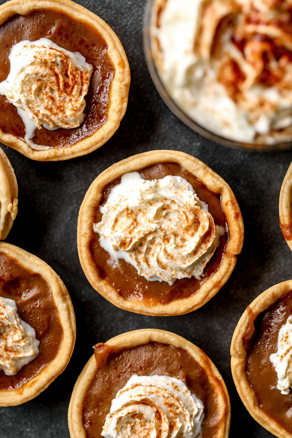 Vegan Mini Pumpkin Spice Latte Tarts