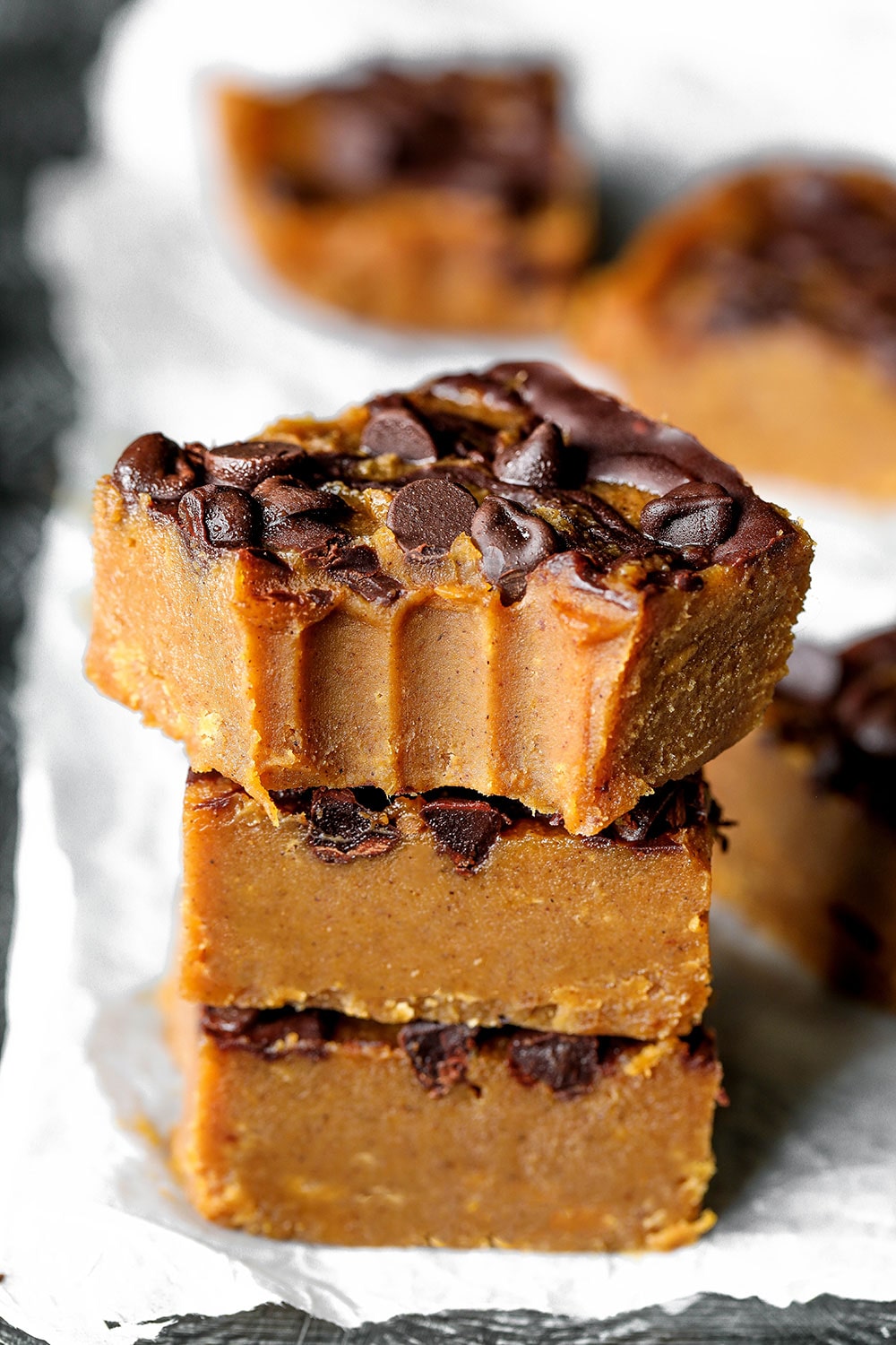 Vegan Chocolate Swirl Pumpkin Fudge