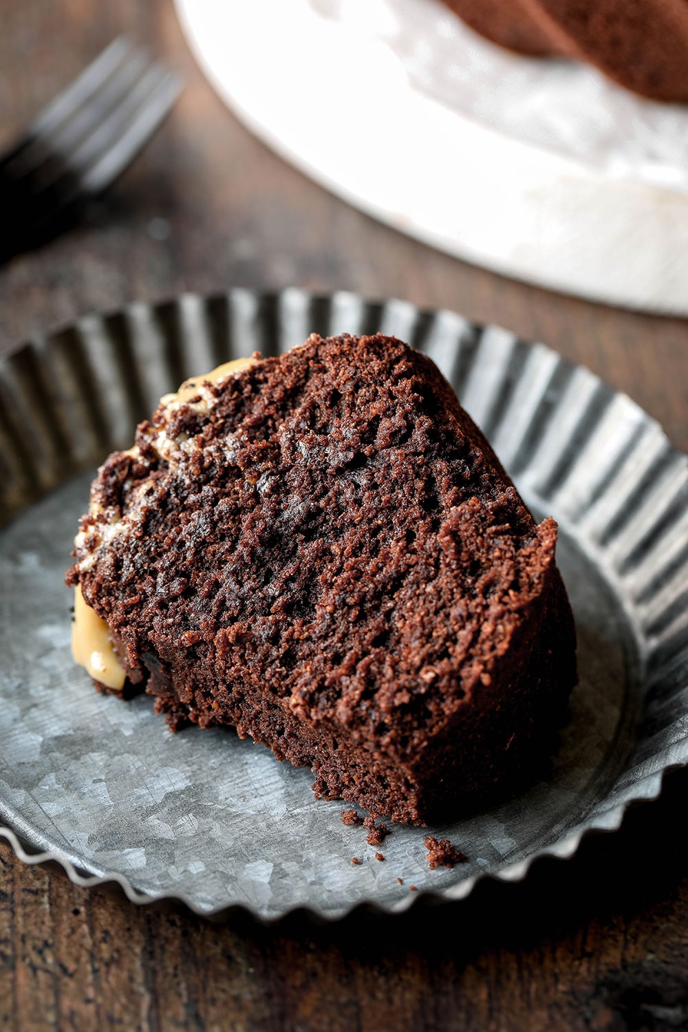 Vegan Chocolate Tahini Bunt Cake