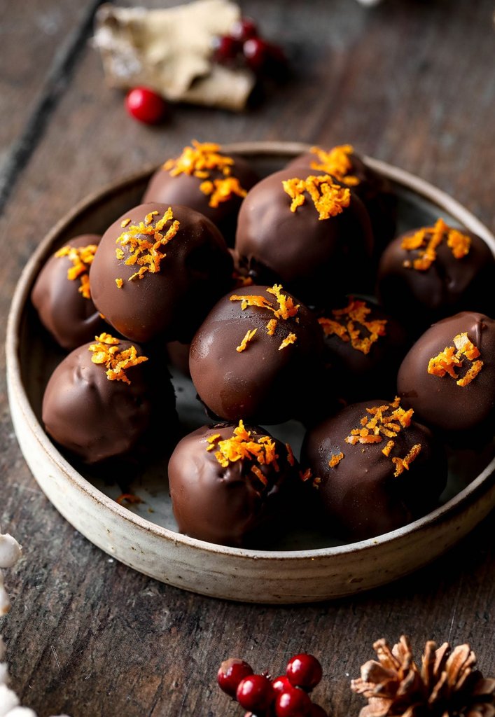 Vegan Orange Chocolate Truffles Gf 8842