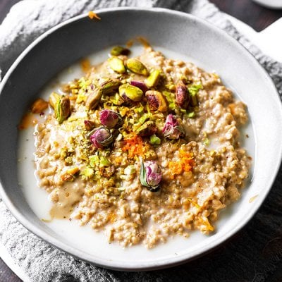 Vegan Baklava Porridge (also Gluten-free)