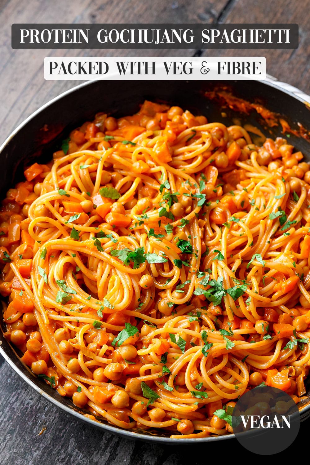 Protein Vegan Gochujang Spaghetti