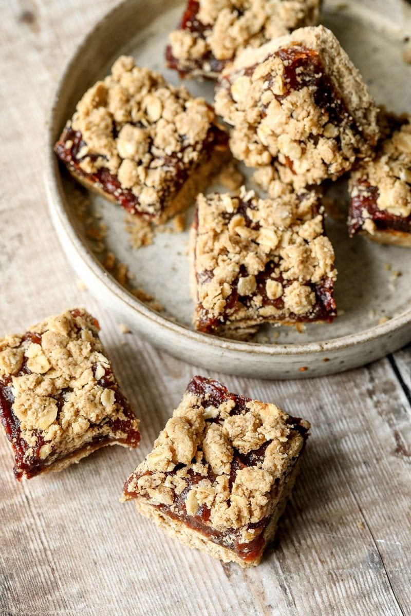 Healthy Date Oat Squares (Oil-free,No Added Sugar,Vegan,GF)